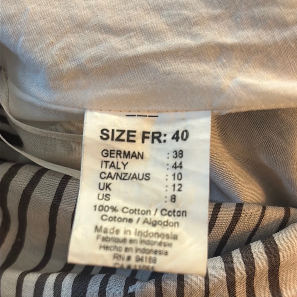 Animale Brown Tan A-Line High-Low Skirt - Picture 5 of 5